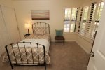 Guest bedroom with a trundle bed which can be twin beds